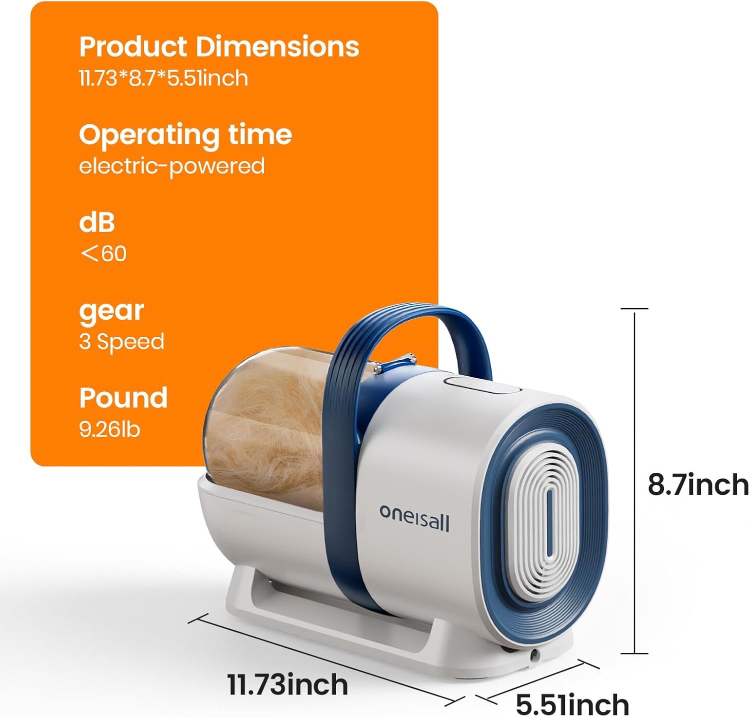 Oneisall Dog Grooming Kit & Vacuum