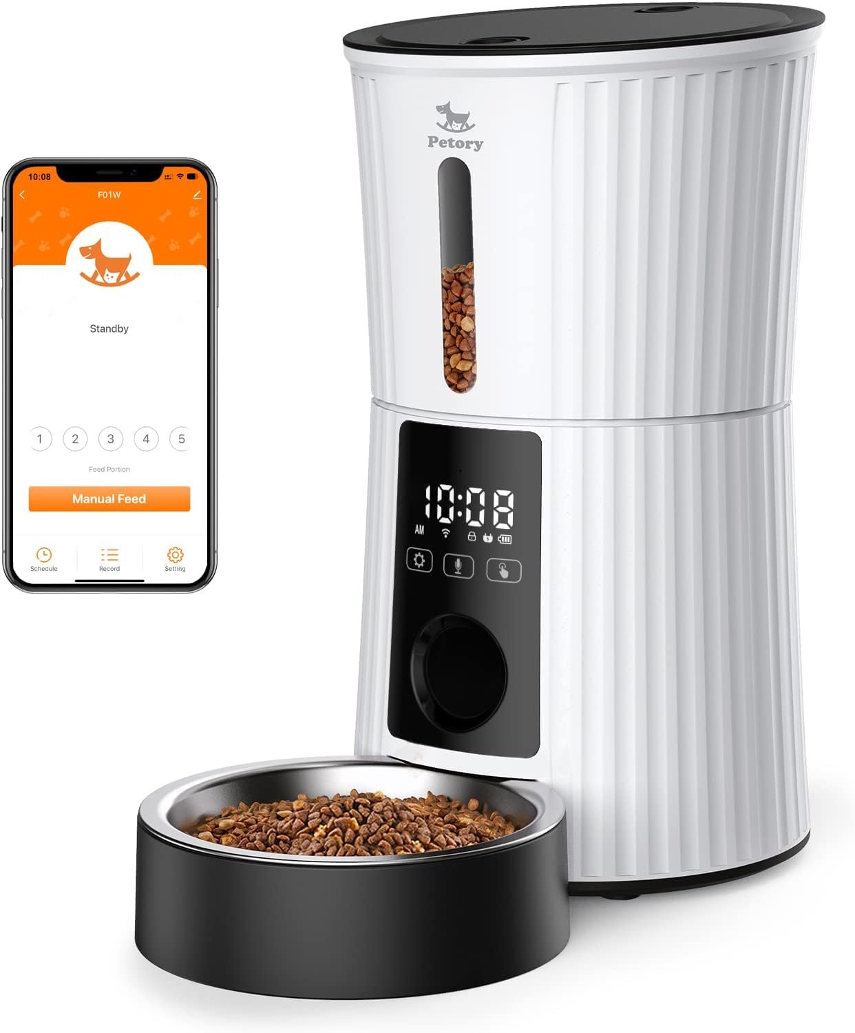 Petory Automatic Cat Feeder WiFi feeder for cats | Divelty