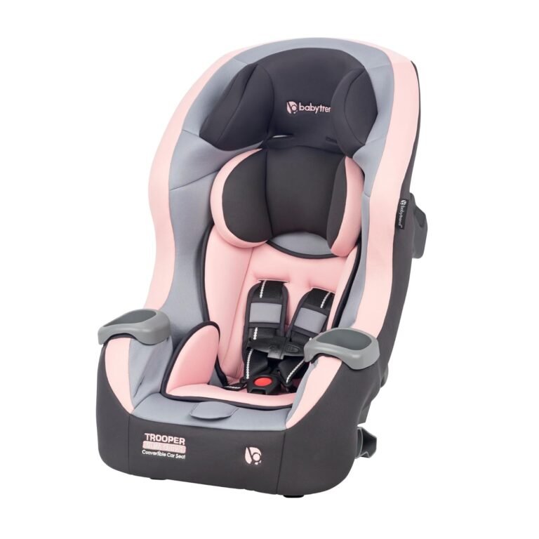 baby car seat with five point harness for infant and toddler safety in vehicles